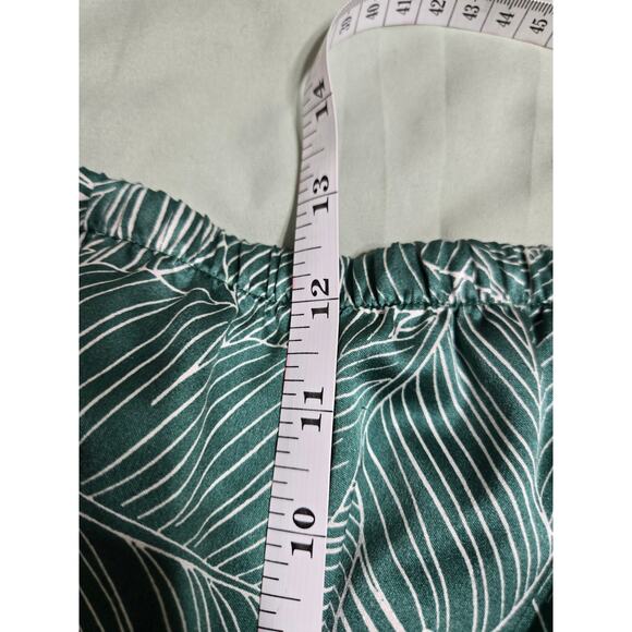 Victoria's secret large women's green satin palm leaf boxer shorts - Picture 9 of 10
